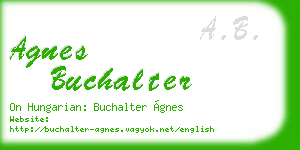 agnes buchalter business card